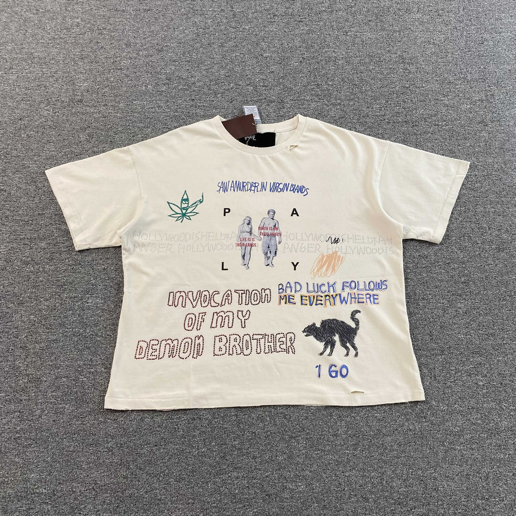 PALY HOLLYWOOD BAD LUCK T SHIRT - PASTFRWRD