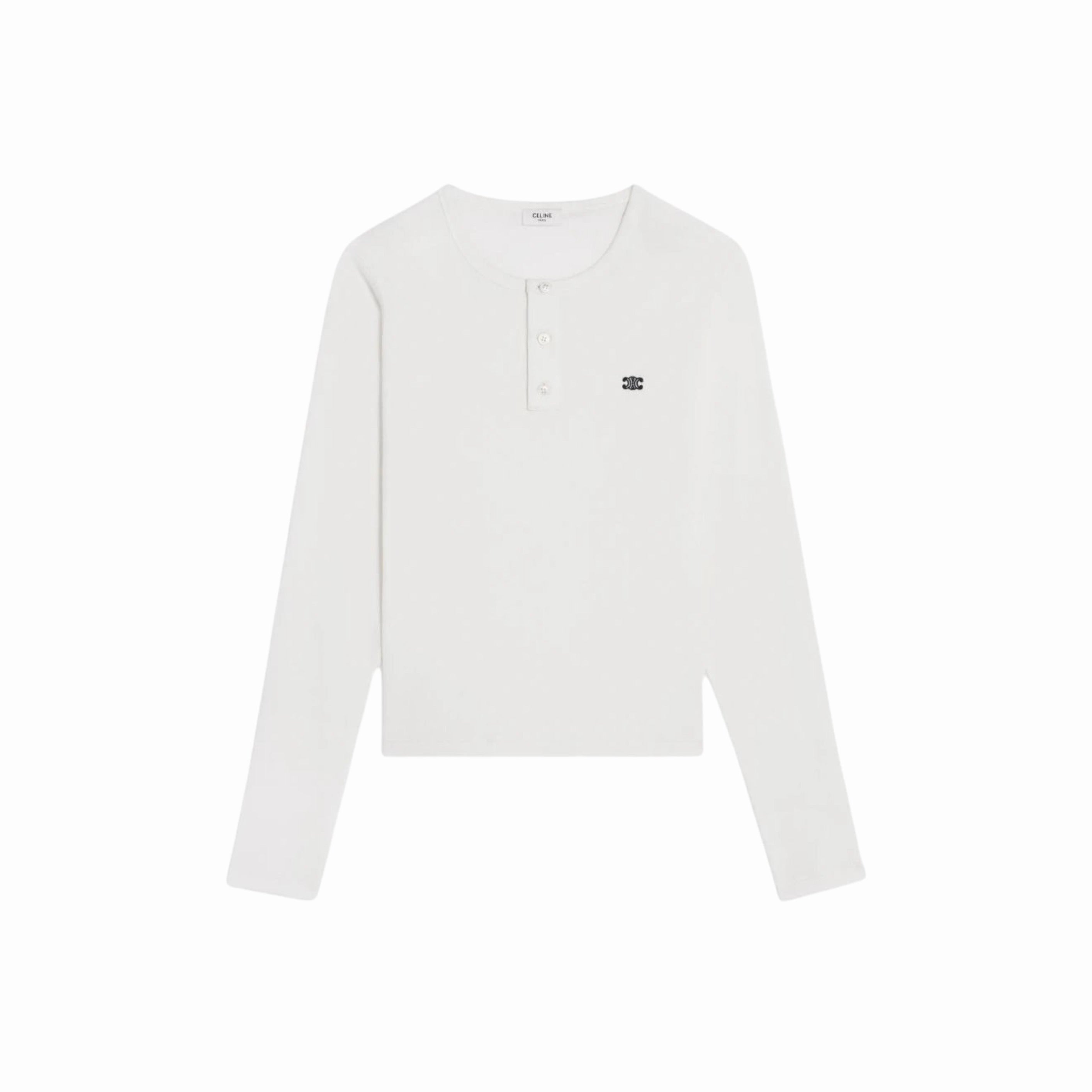 CELINE LOGO HENLEY T-SHIRT - PASTFRWRD