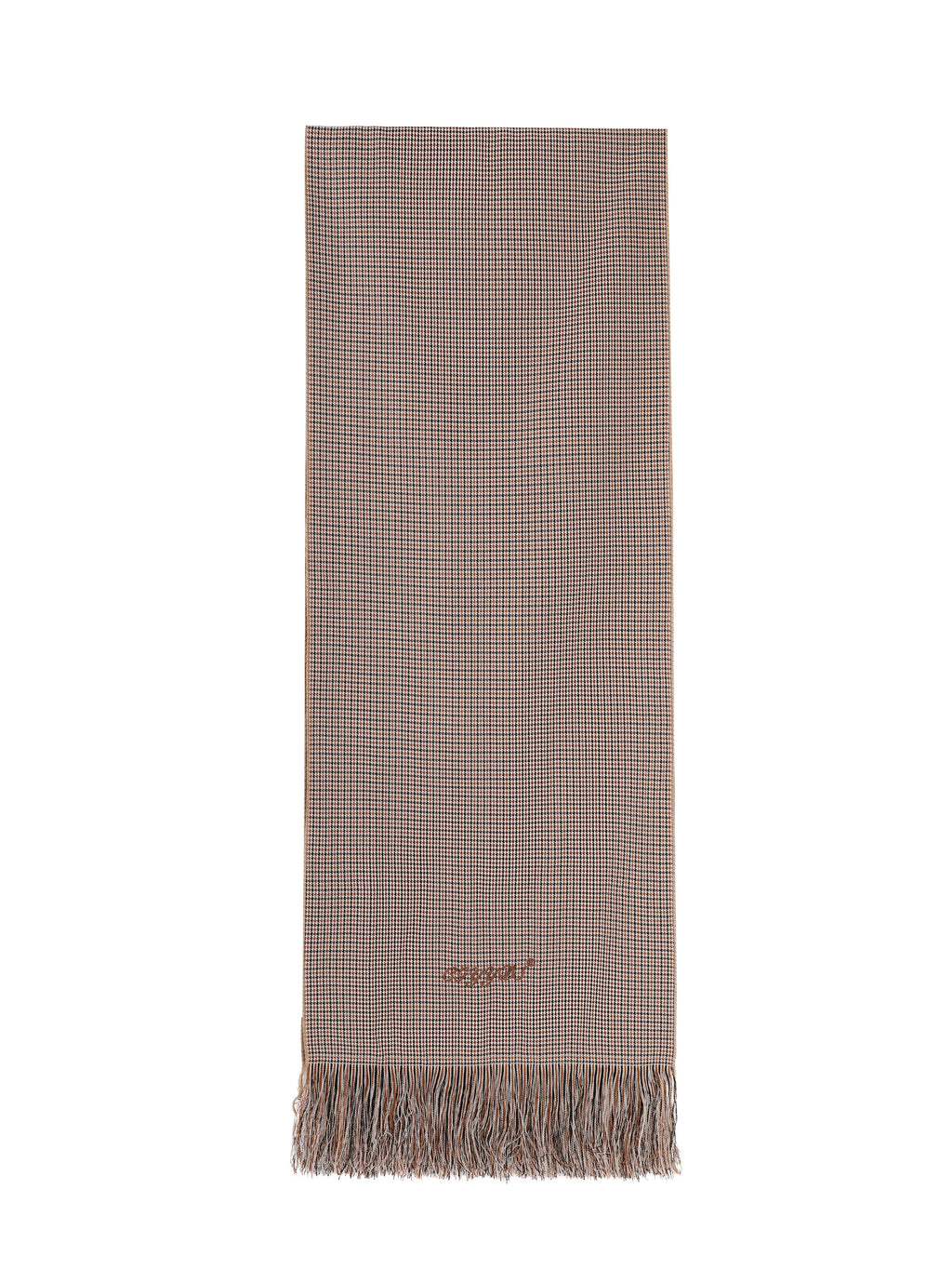 Cgyyds Houndstooth Handmade Tassel Scarf And Neck Warmer ''BROWN''