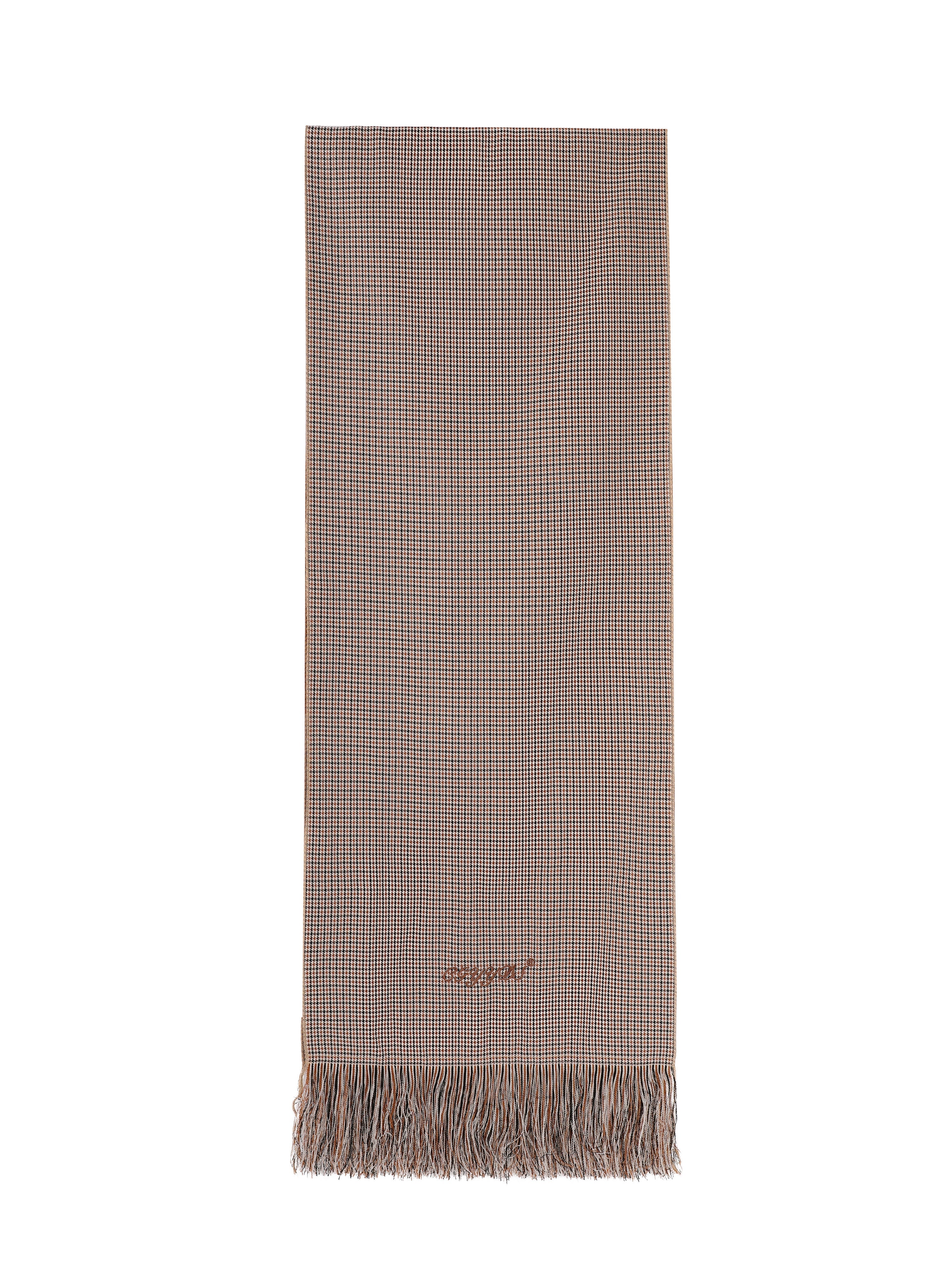 Cgyyds Houndstooth Handmade Tassel Scarf And Neck Warmer ''BROWN''