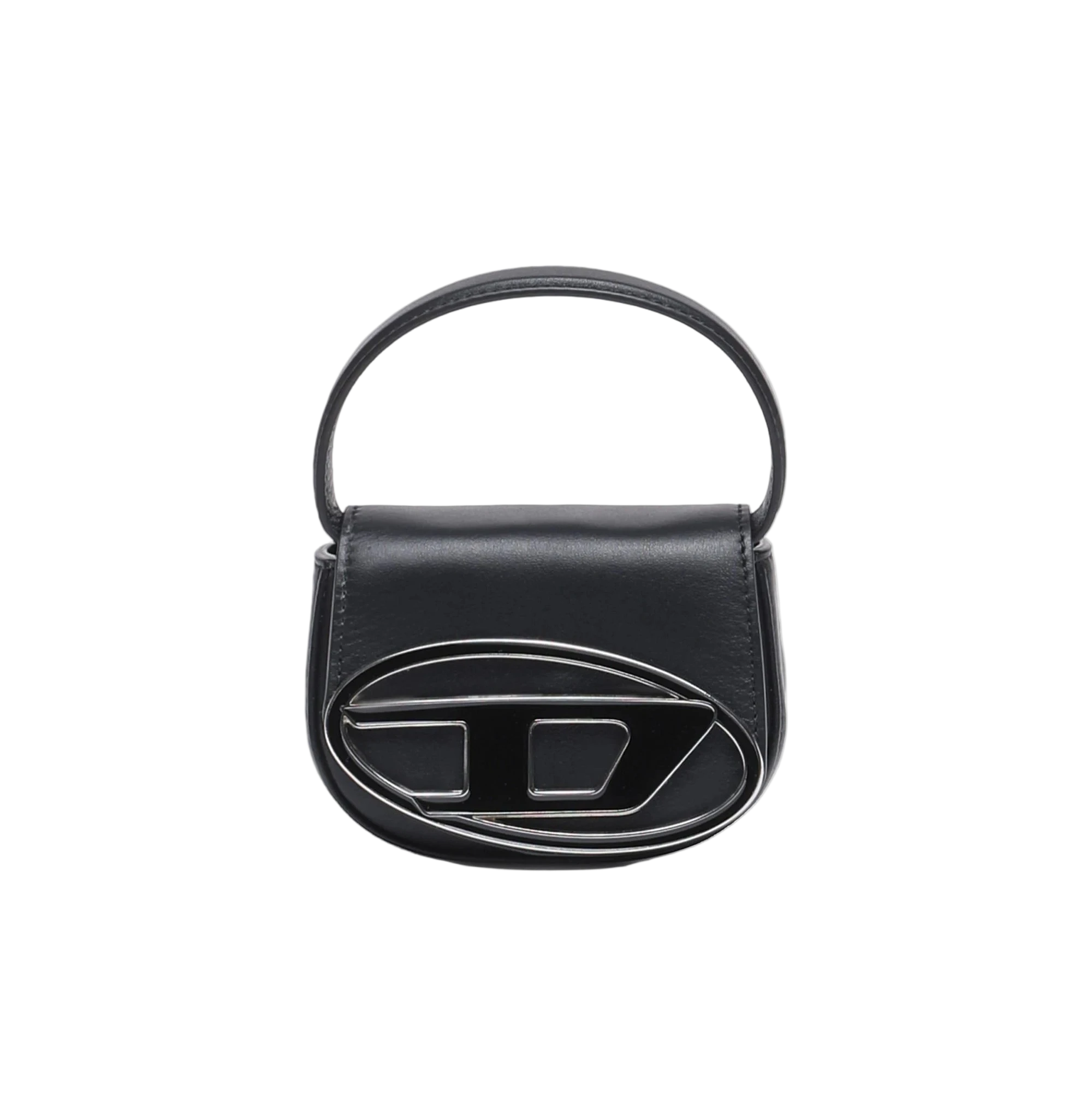 Black Diesel 1Dr Bag made of heavyweight cotton with vintage faded wash and front graphic.