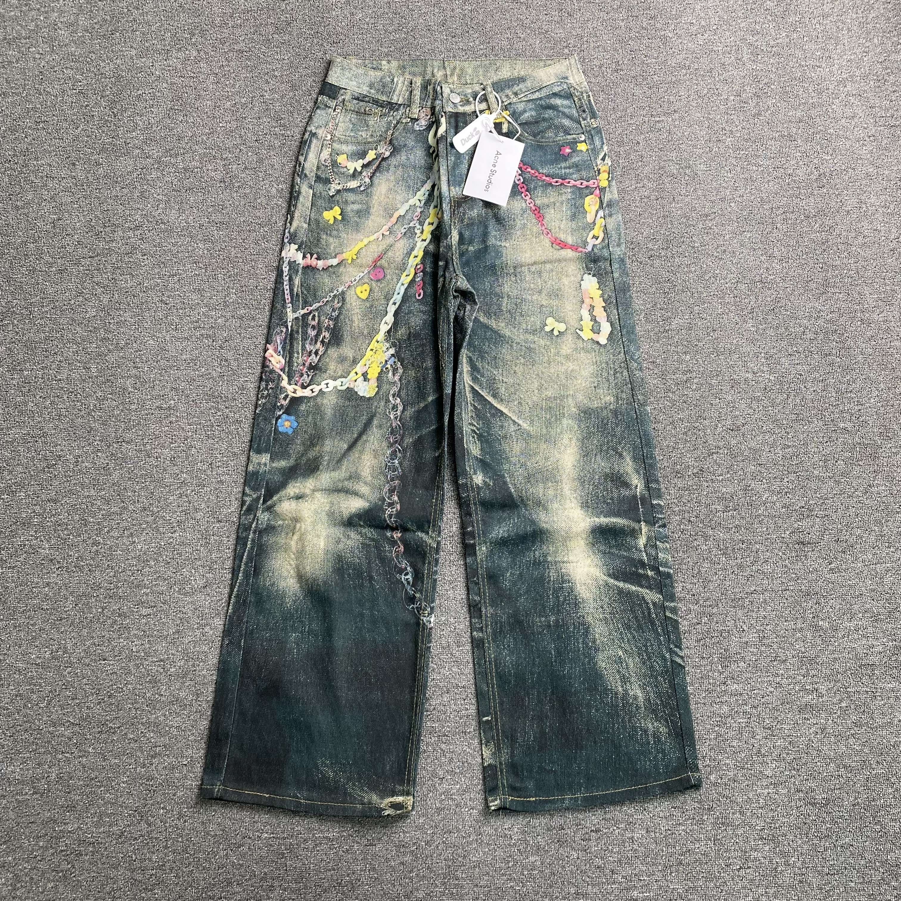 ACNE STUDIOS 1981F BAGGY FIT BLUE JEANS - PASTFRWRD