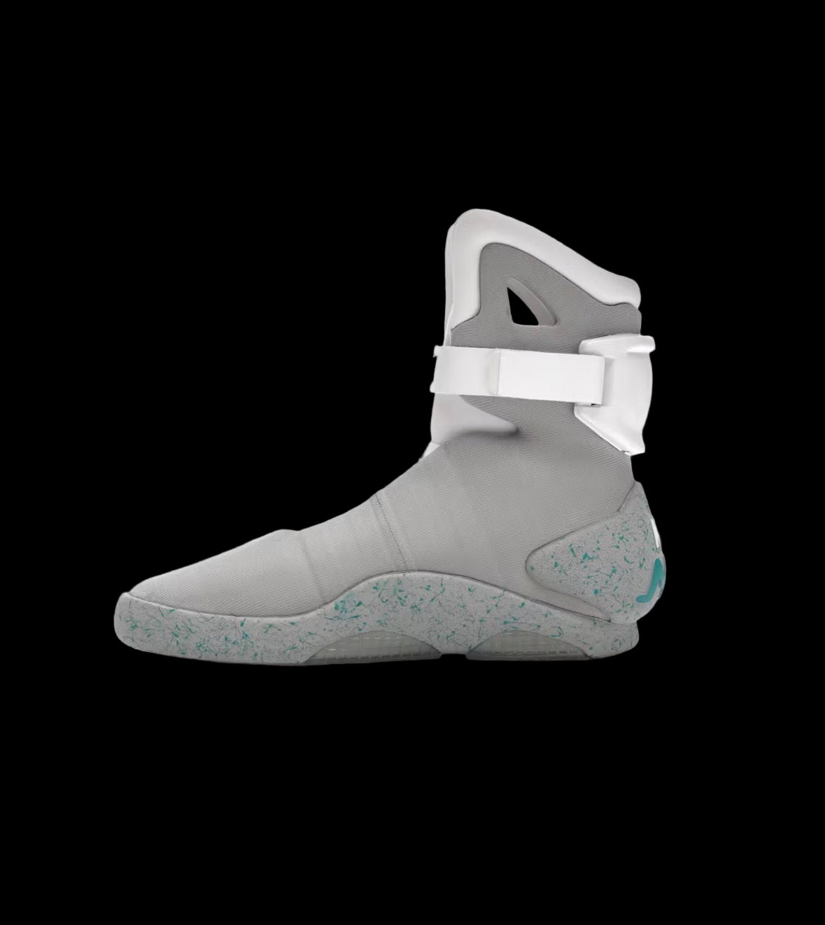 Nike MAG Back To The Future sneakers with futuristic design and light-up features visible