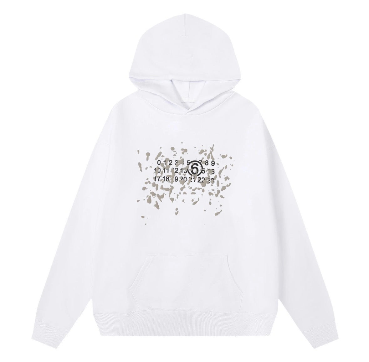 A Maison Margiela hoodie in heavyweight cotton with a faded wash and "Rhude Roadway Racing" graphics.