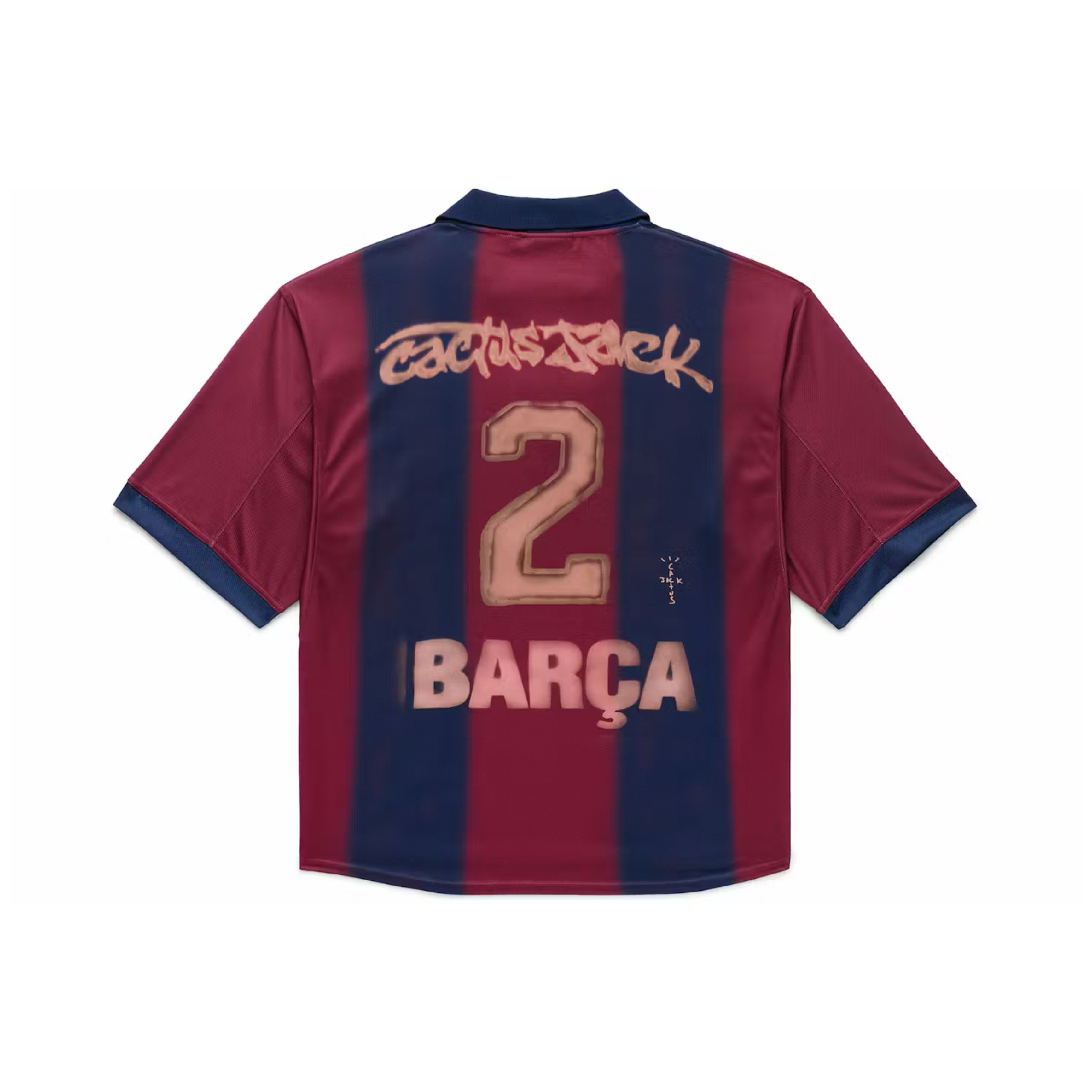 2000/01 Nike FC Barcelona x Cactus Jack Retro Home Skeleton Jersey