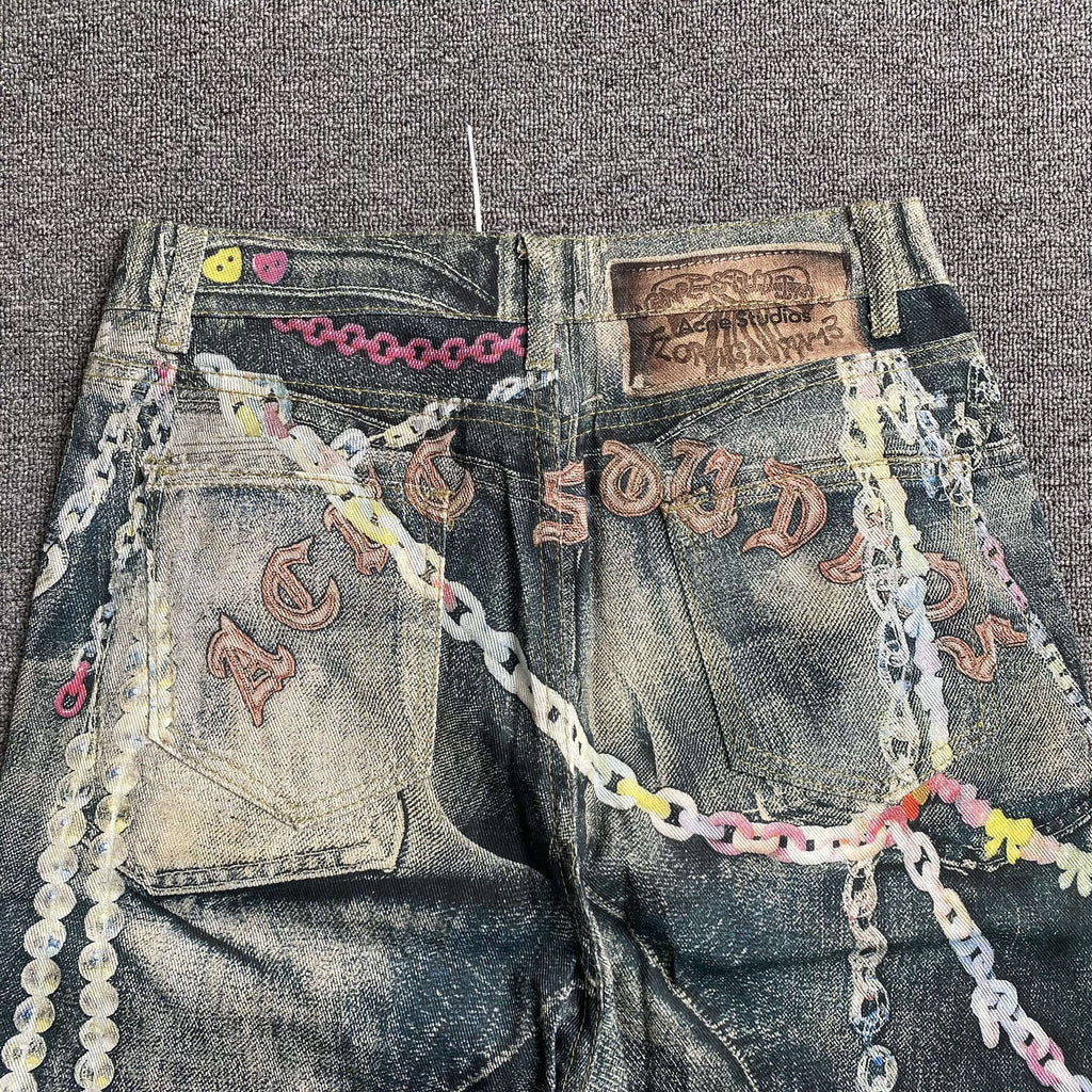 ACNE STUDIOS 1981F BAGGY FIT BLUE JEANS - PASTFRWRD