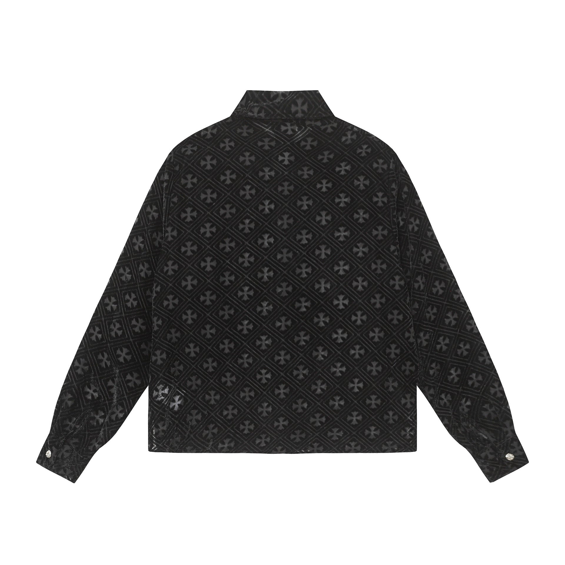 chrome hearts velvet burnout shirt - PASTFRWRD