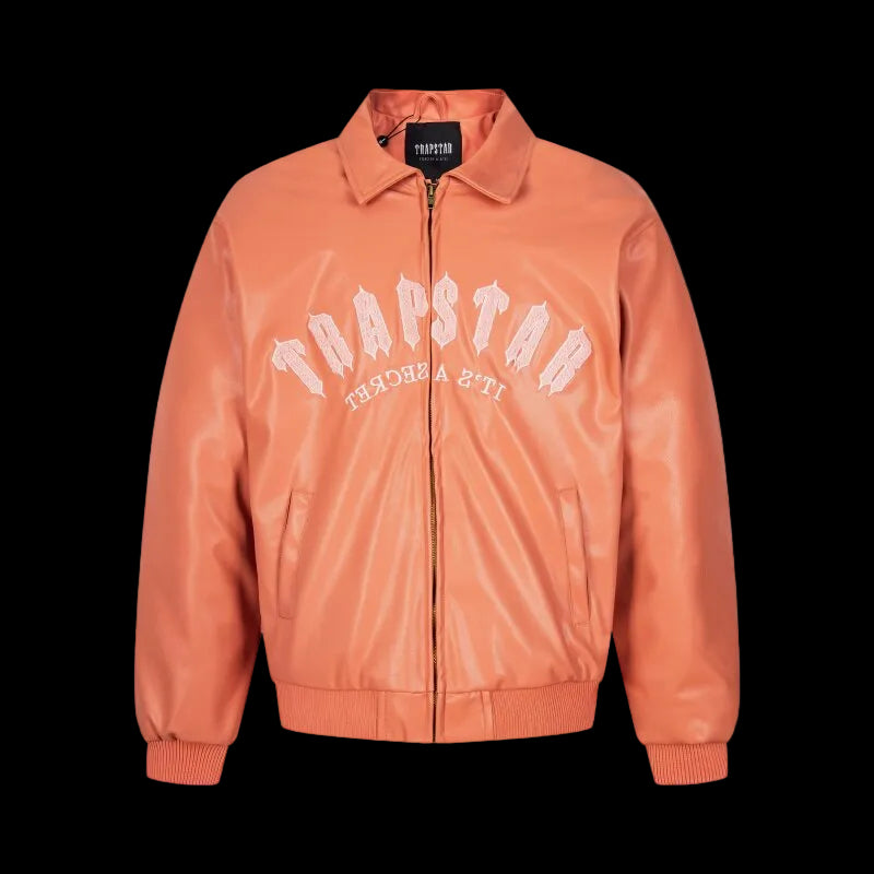 Trapstar X Thats A Awful Lot Of Cough Syrup Motorcycle Jacket - PASTFRWRD
