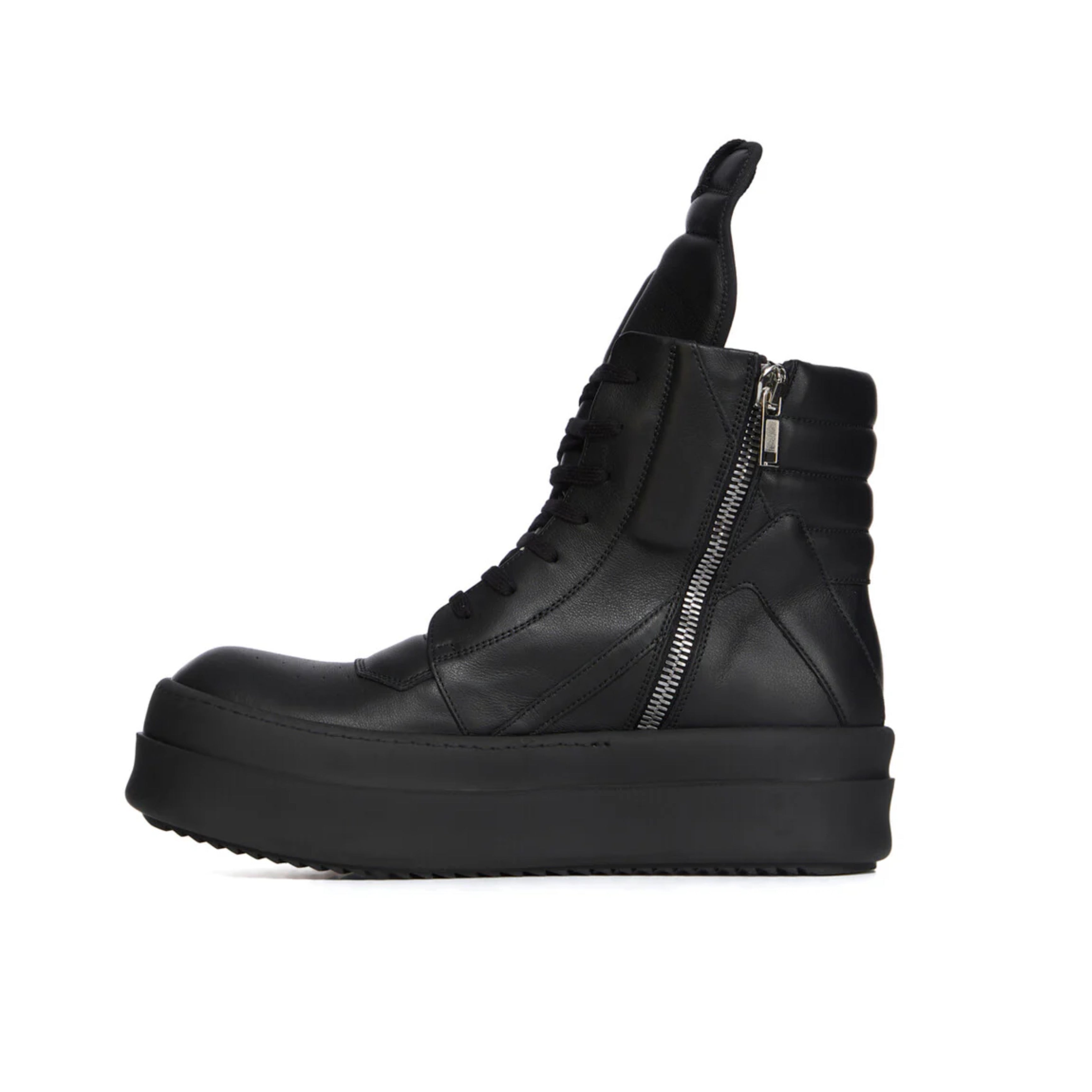 RICK OWENS MEGA BUMPER GEOBASKETS BLACK - PASTFRWRD