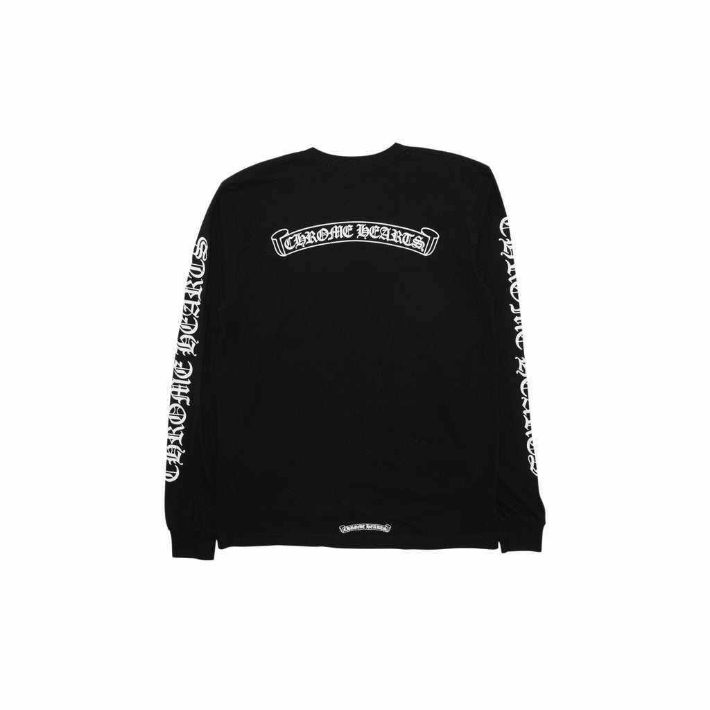 CHROME HEARTS SCROLL LOGO POCKET L/S T-SHIRT - PASTFRWRD