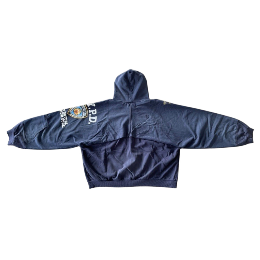 Project G/r reconstructed army zip-up hoodie