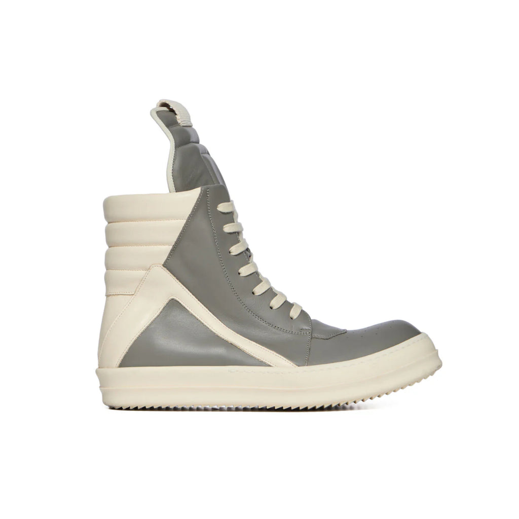 RICK OWENS MEGA BUMPER GEOBASKETS SILVER GREY - PASTFRWRD