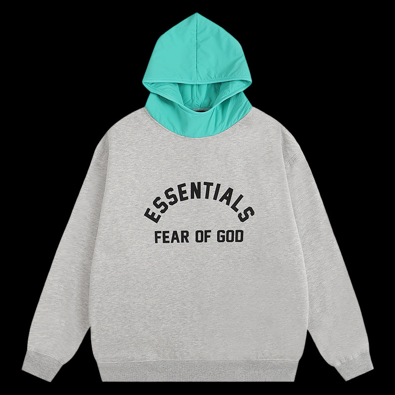 Nylon fleece jacket in a relaxed fit, featuring a soft texture and minimalistic design.