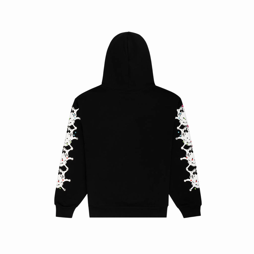 SP5DER STONE HOODIE BLACK
