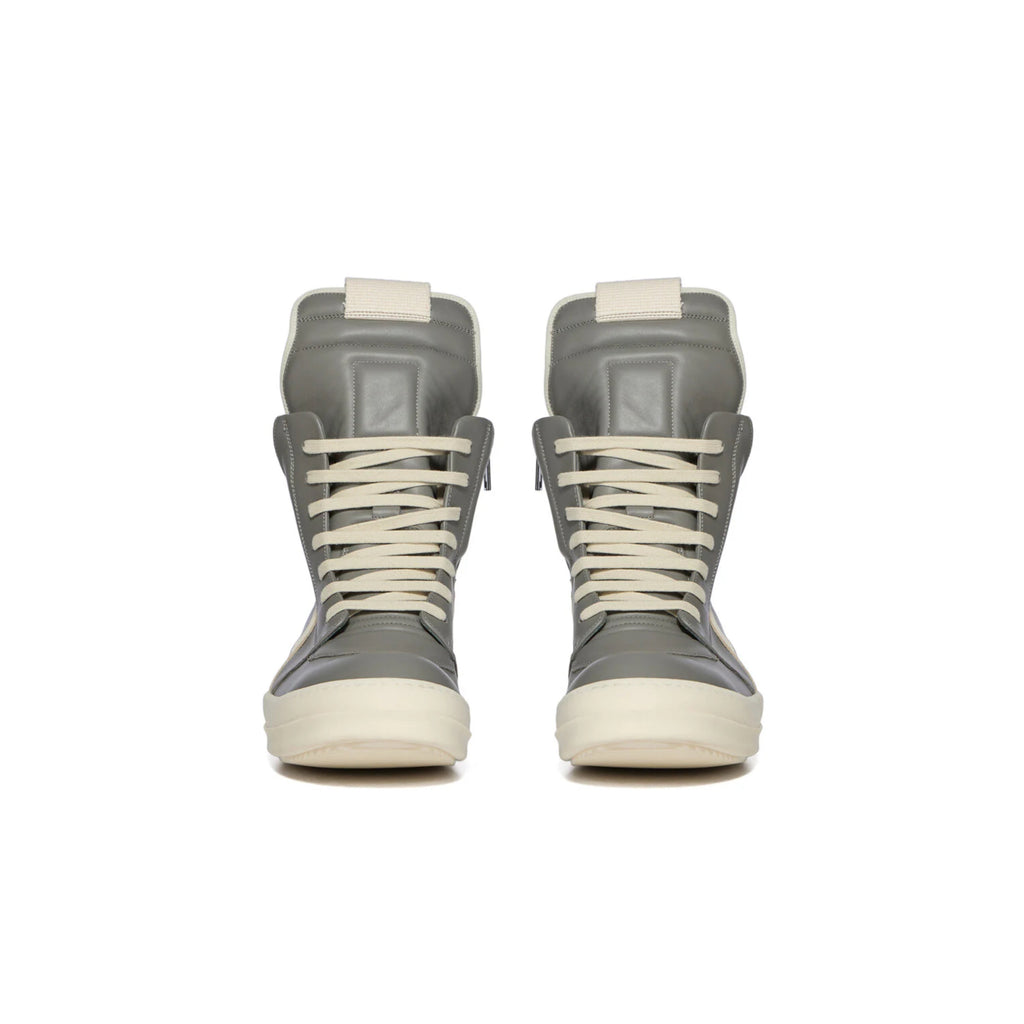 RICK OWENS MEGA BUMPER GEOBASKETS SILVER GREY - PASTFRWRD