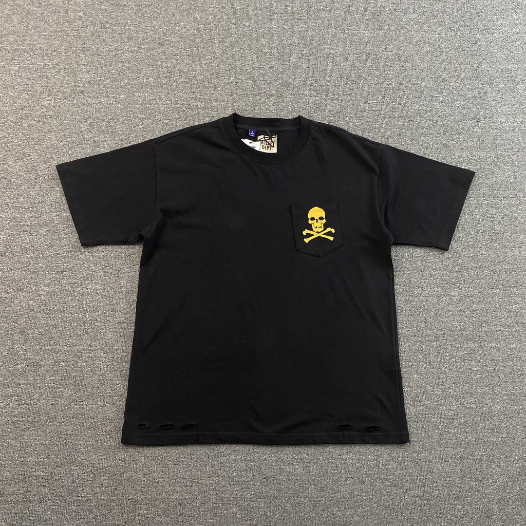 GALLERY DEPT. DISTRESSED SKULL & BONES T-SHIRT - PASTFRWRD