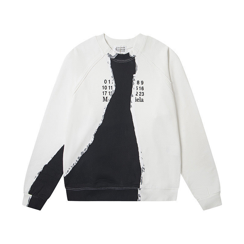 MAISON MARGIELA RIPPED EFFECT SWEATSHIRT - PASTFRWRD