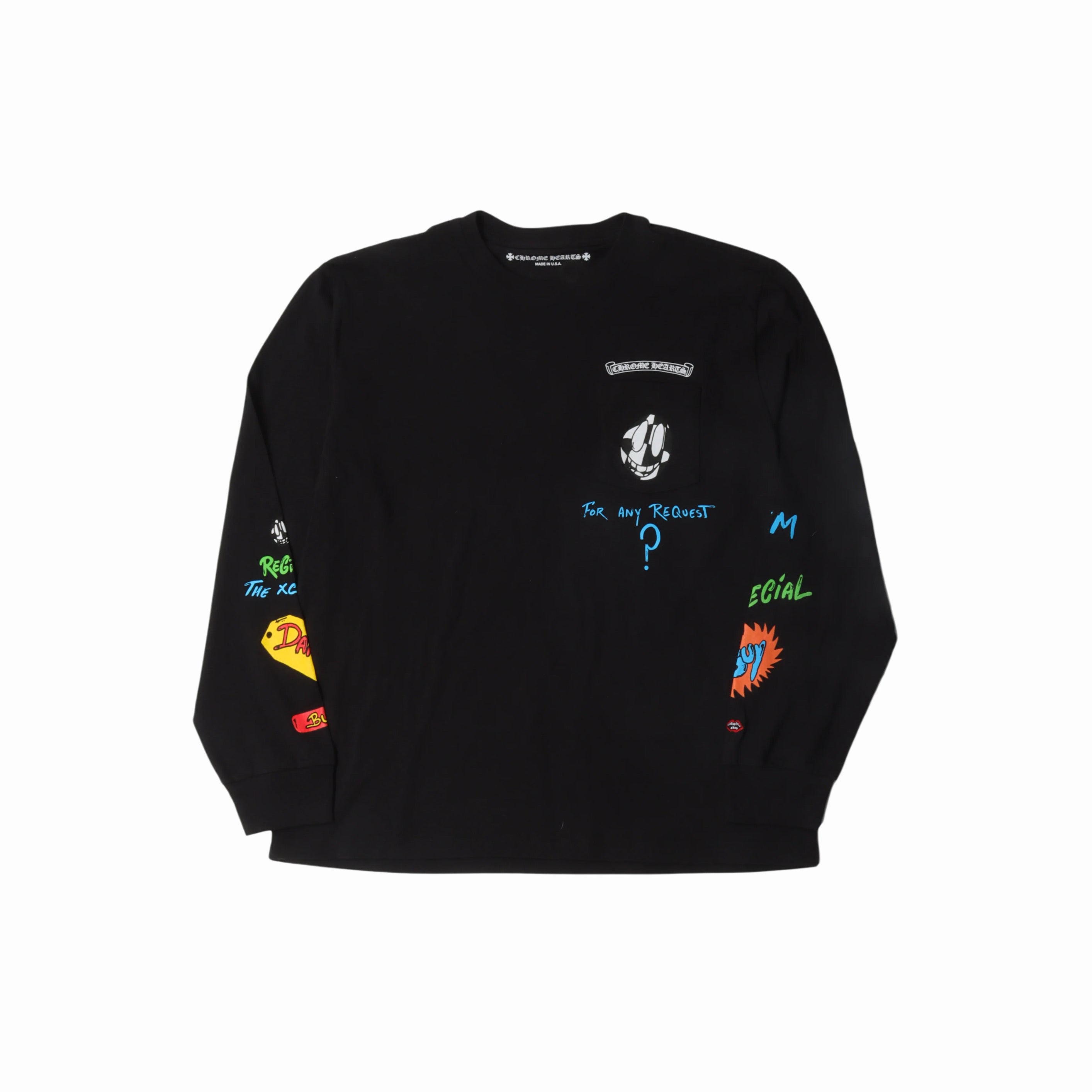 CHROME HEARTS X MATTY BOY SEX RECORDS LINK L/S T SHIRT - PASTFRWRD