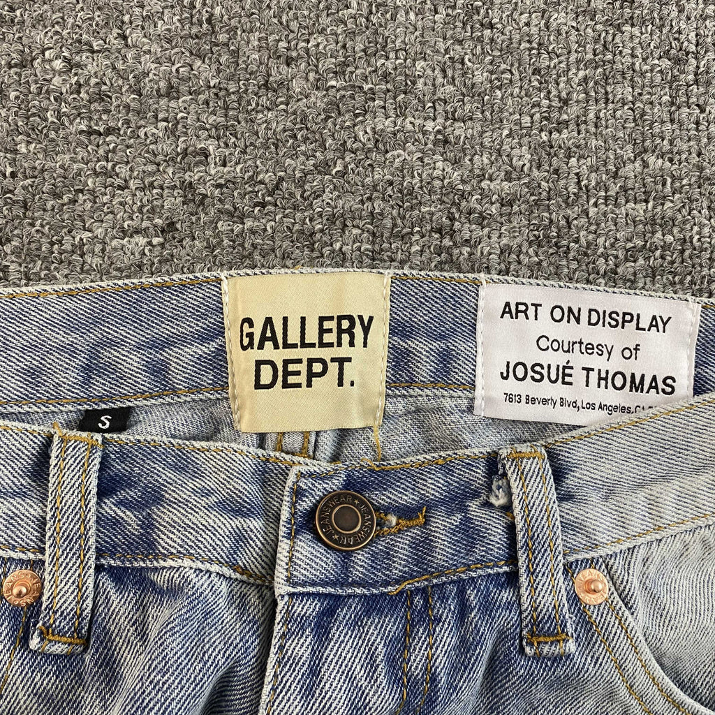 GALLERY DEPT. RHINESTONE FLARED DENIMS - PASTFRWRD