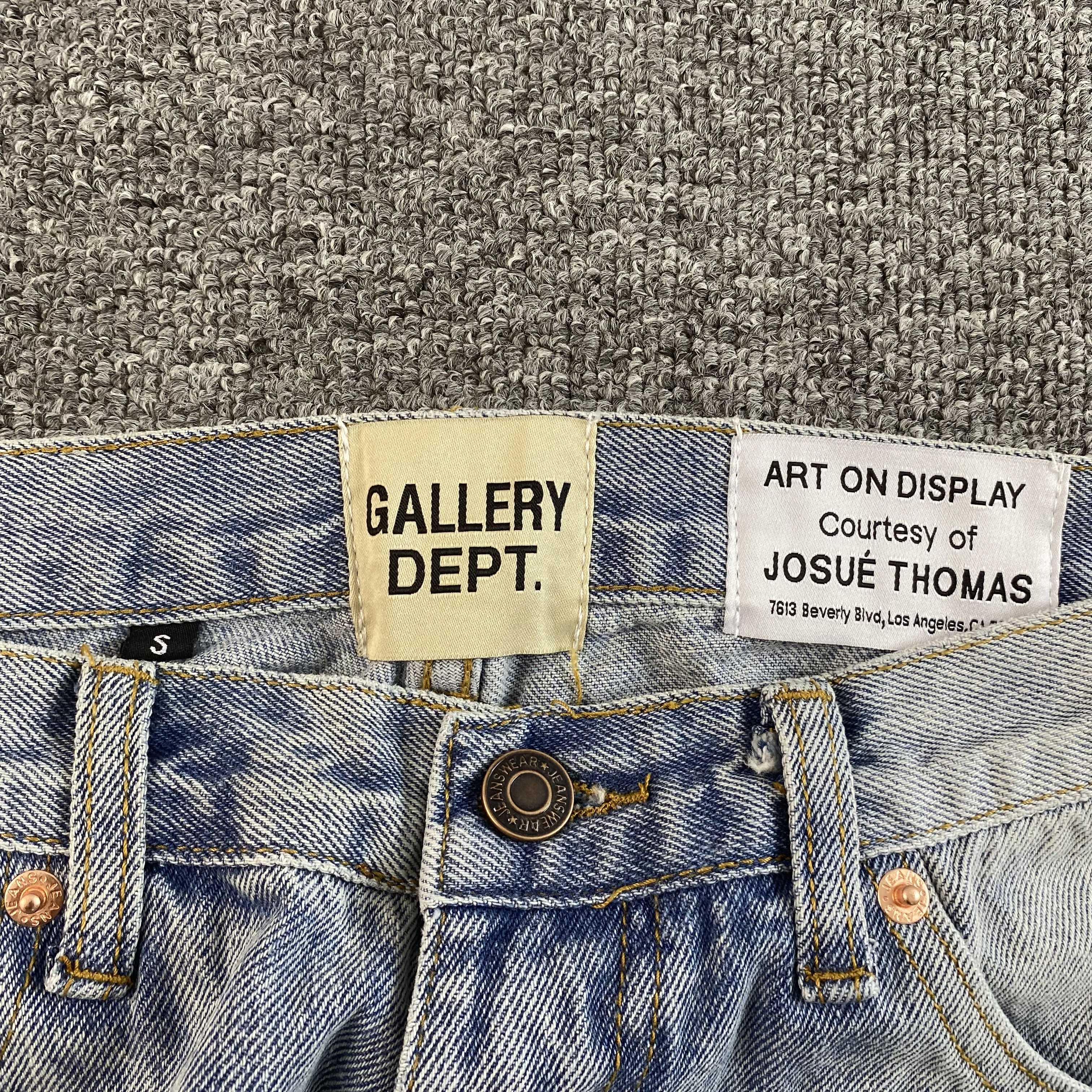 GALLERY DEPT. RHINESTONE FLARED DENIMS - PASTFRWRD