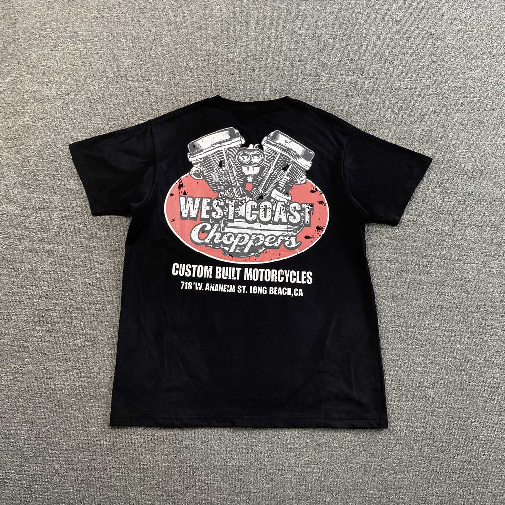 WEST COAST CHOPPER PANHEAD VINTAGE T SHIRT - PASTFRWRD