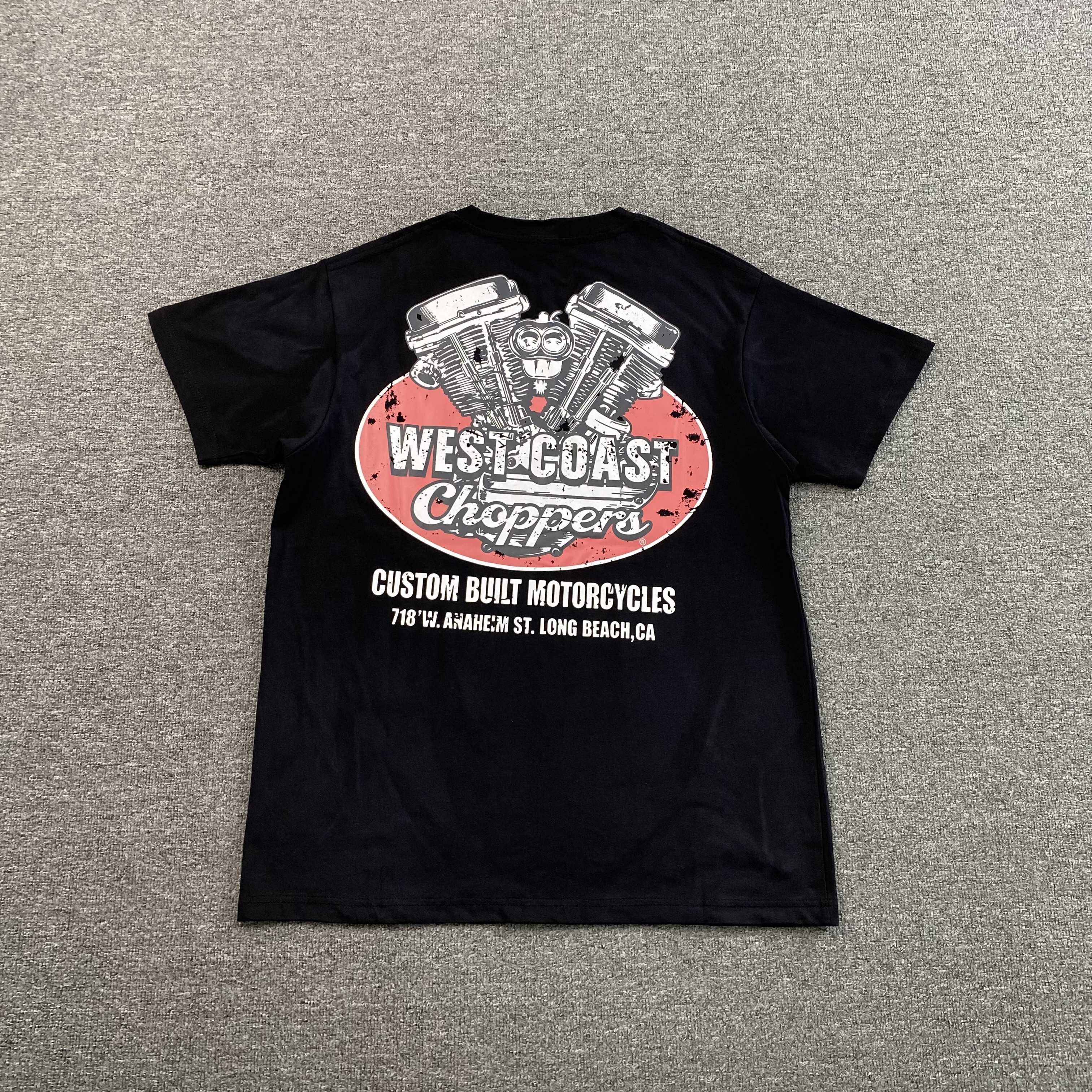 WEST COAST CHOPPER PANHEAD VINTAGE T SHIRT - PASTFRWRD