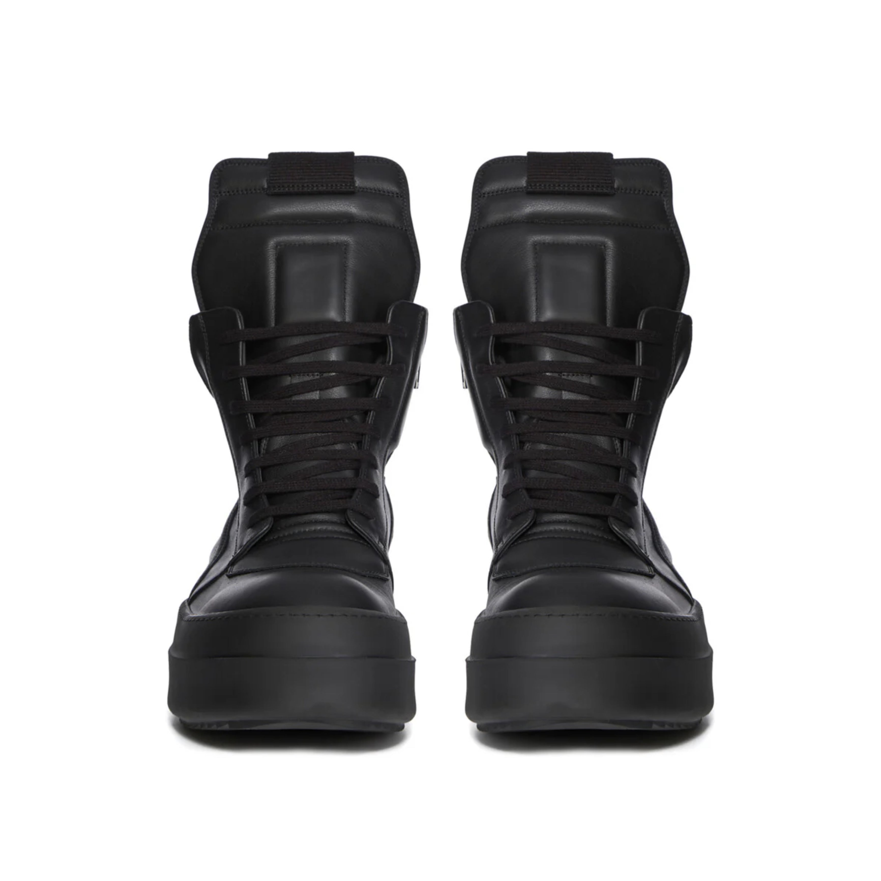 RICK OWENS MEGA BUMPER GEOBASKETS BLACK - PASTFRWRD