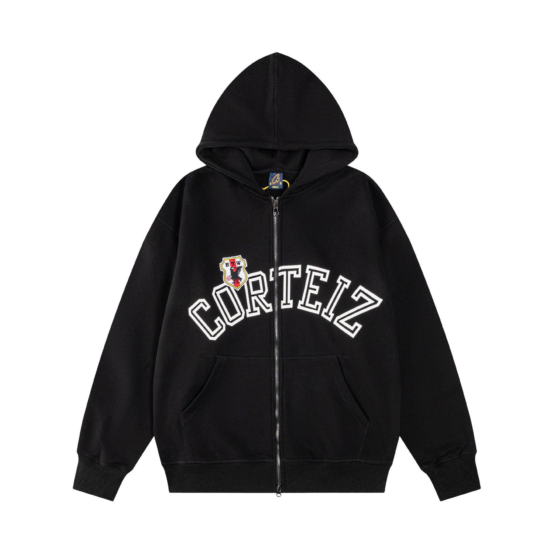 CORTEIZ ARCH SHIELD ZIP-UP HOODIE - PASTFRWRD