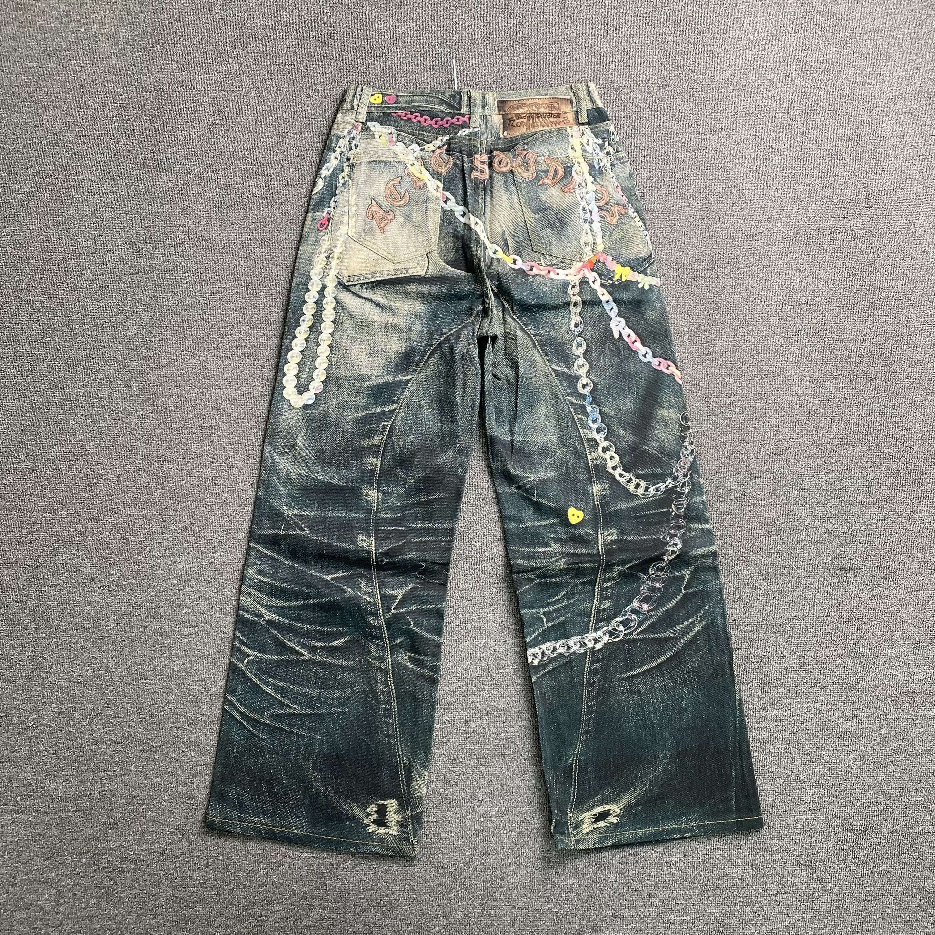 ACNE STUDIOS 1981F BAGGY FIT BLUE JEANS - PASTFRWRD