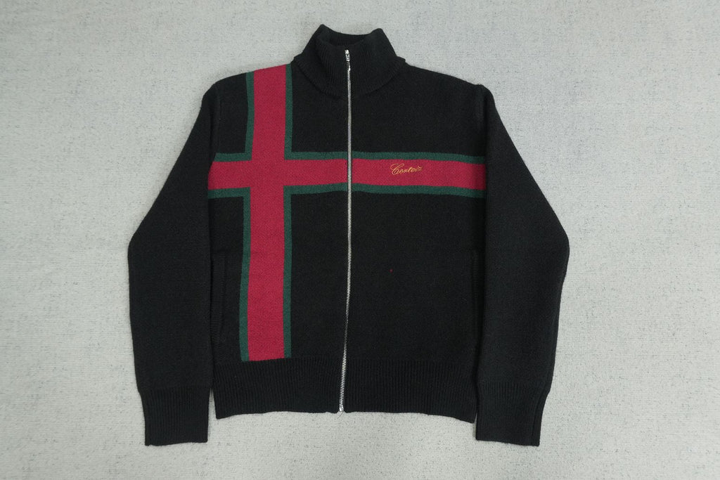 CORTEIZ LUX KNIT ZIP UP TOP - PASTFRWRD