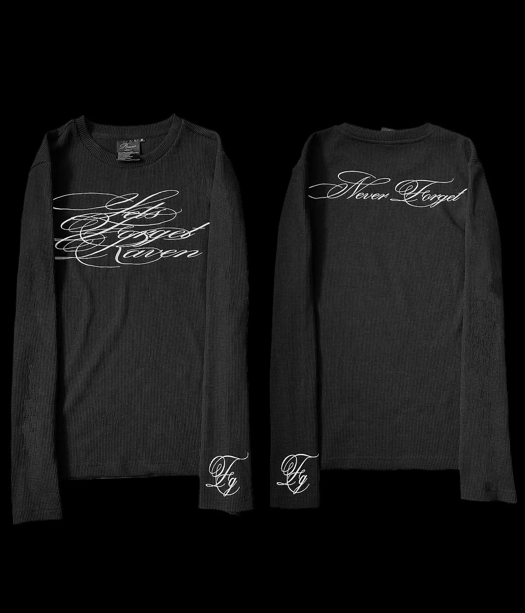 Forget Raven Never Forget Thermal Tee - PASTFRWRD