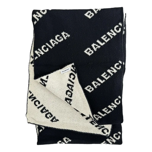 Balenci Logo Scarf - PASTFRWRD