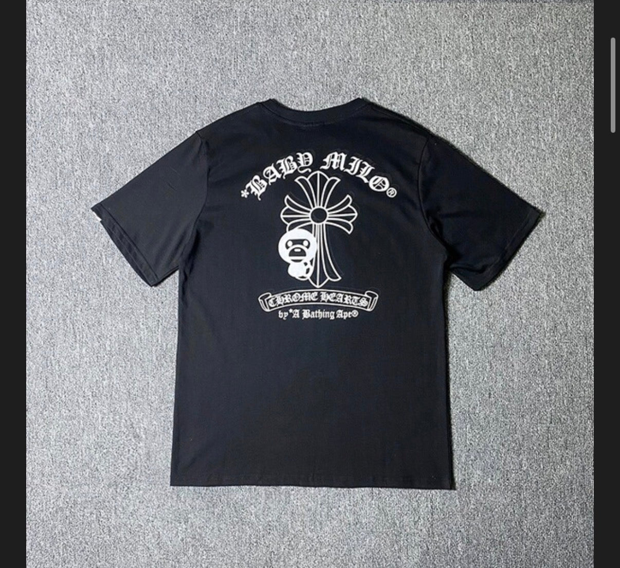 CHROME HEARTS X BAPE BABY MILO T SHIRT - PASTFRWRD