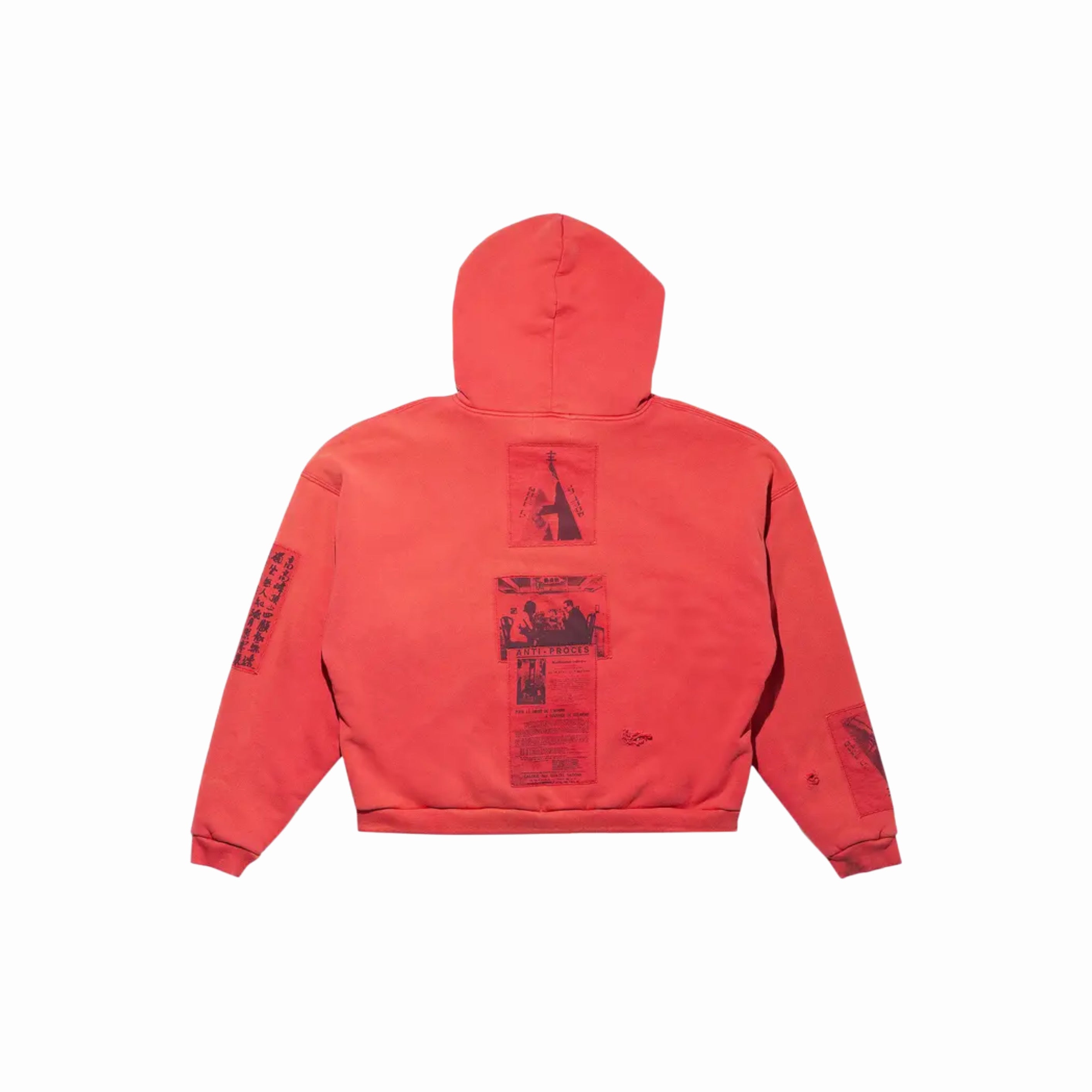 Enfants Riches Déprimés Anti Proces Thermal Lined Zip Hoodie 'Pompeian Red' - PASTFRWRD