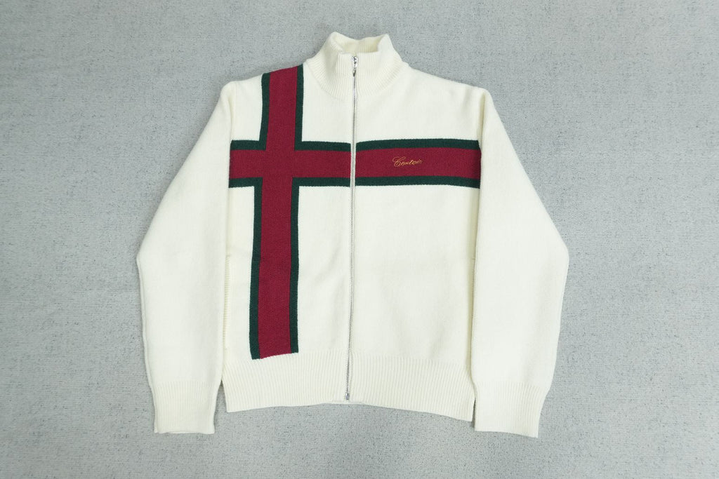 CORTEIZ LUX KNIT ZIP UP TOP - PASTFRWRD