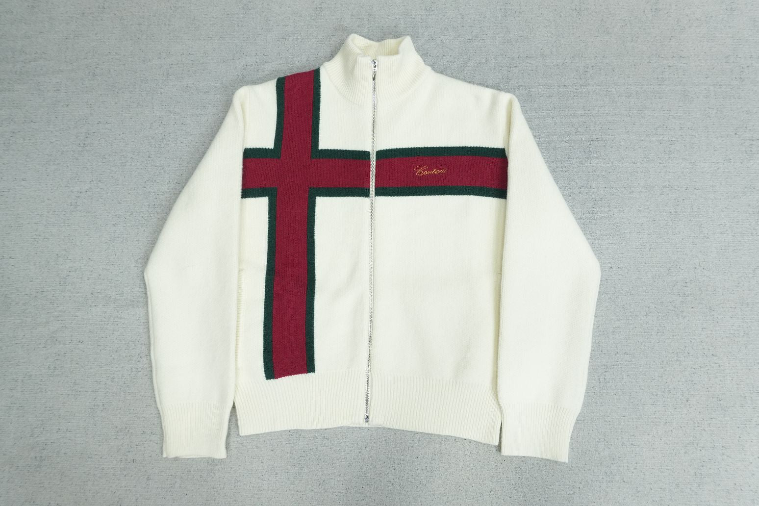 CORTEIZ LUX KNIT ZIP UP TOP - PASTFRWRD