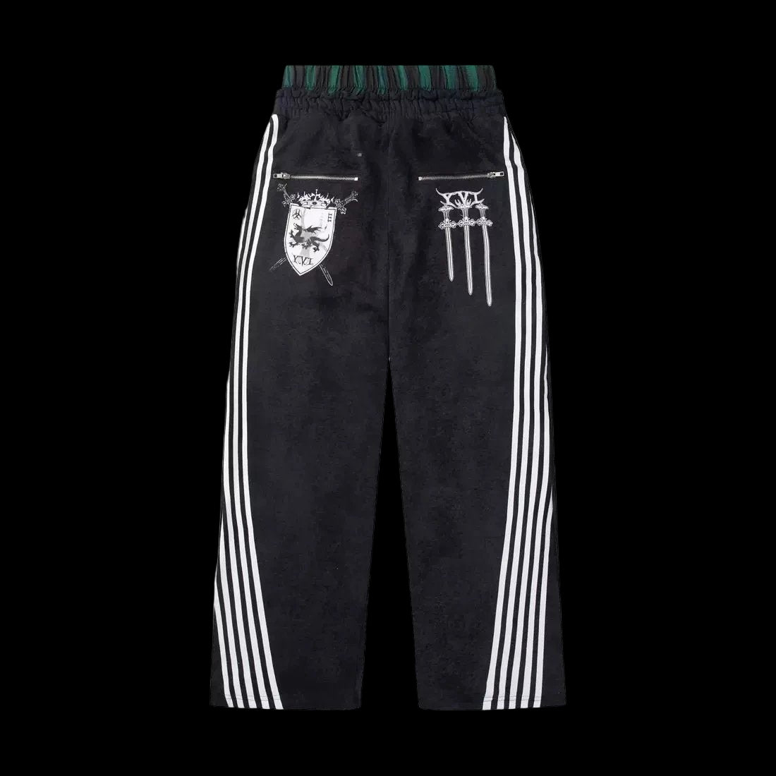 Cozy Worldwide Royal Knight Waxed Sweatpants PASTFRWRD