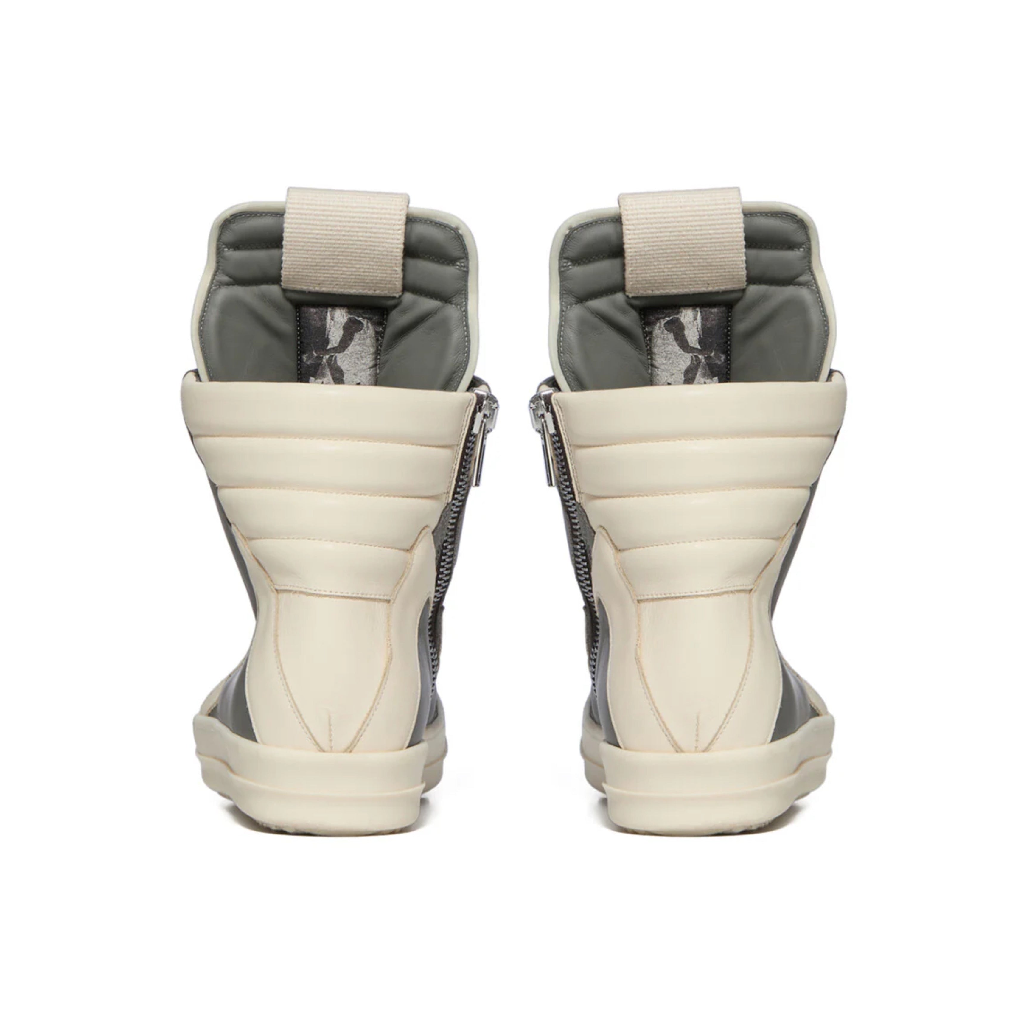 RICK OWENS MEGA BUMPER GEOBASKETS SILVER GREY - PASTFRWRD