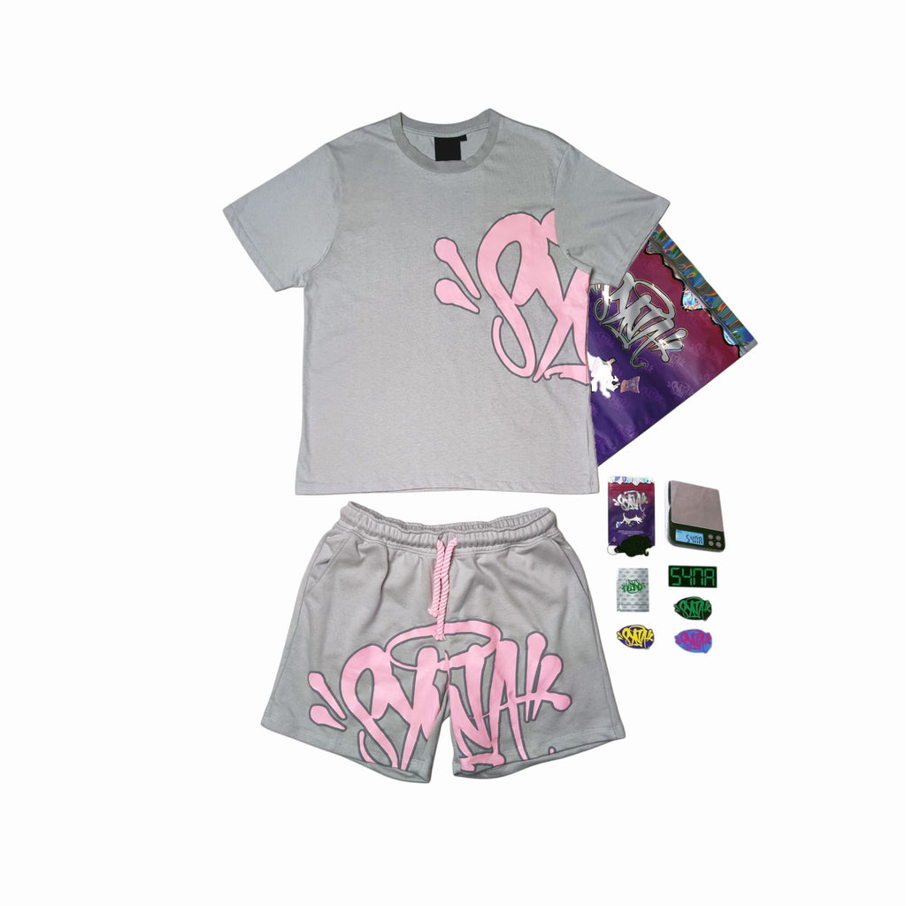 SYNA WORLD LOGO SHORTS AND T-SHIRT SET - PASTFRWRD