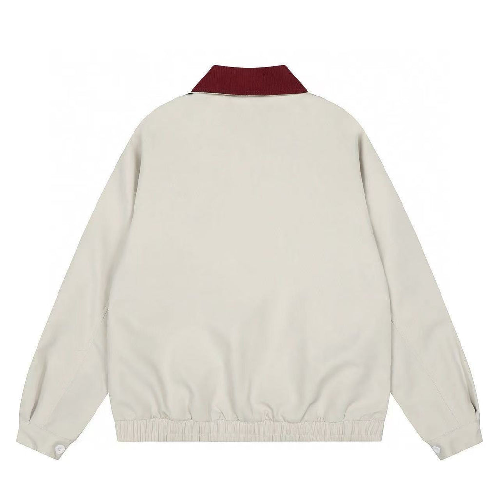 RALPH LAUREN RED COLLAR WINDBREAKER - PASTFRWRD