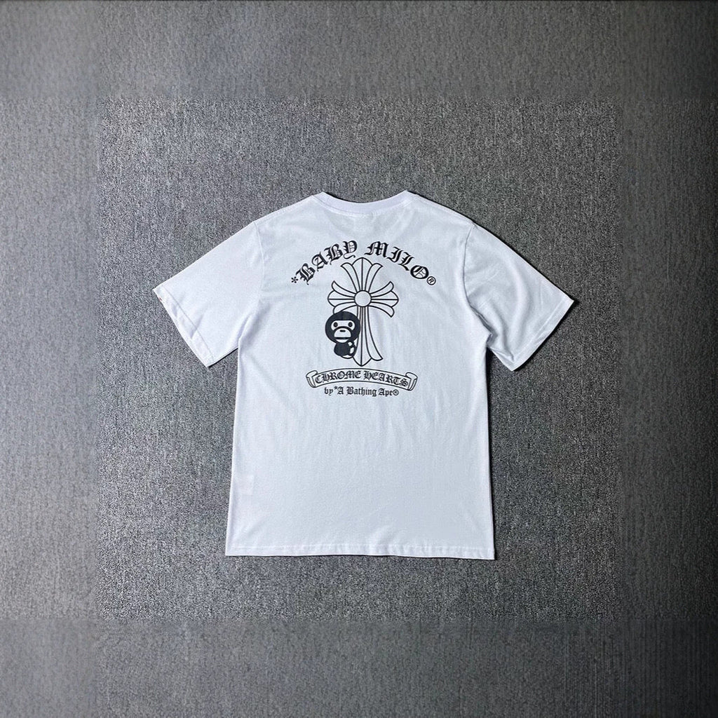 CHROME HEARTS X BAPE BABY MILO T SHIRT - PASTFRWRD