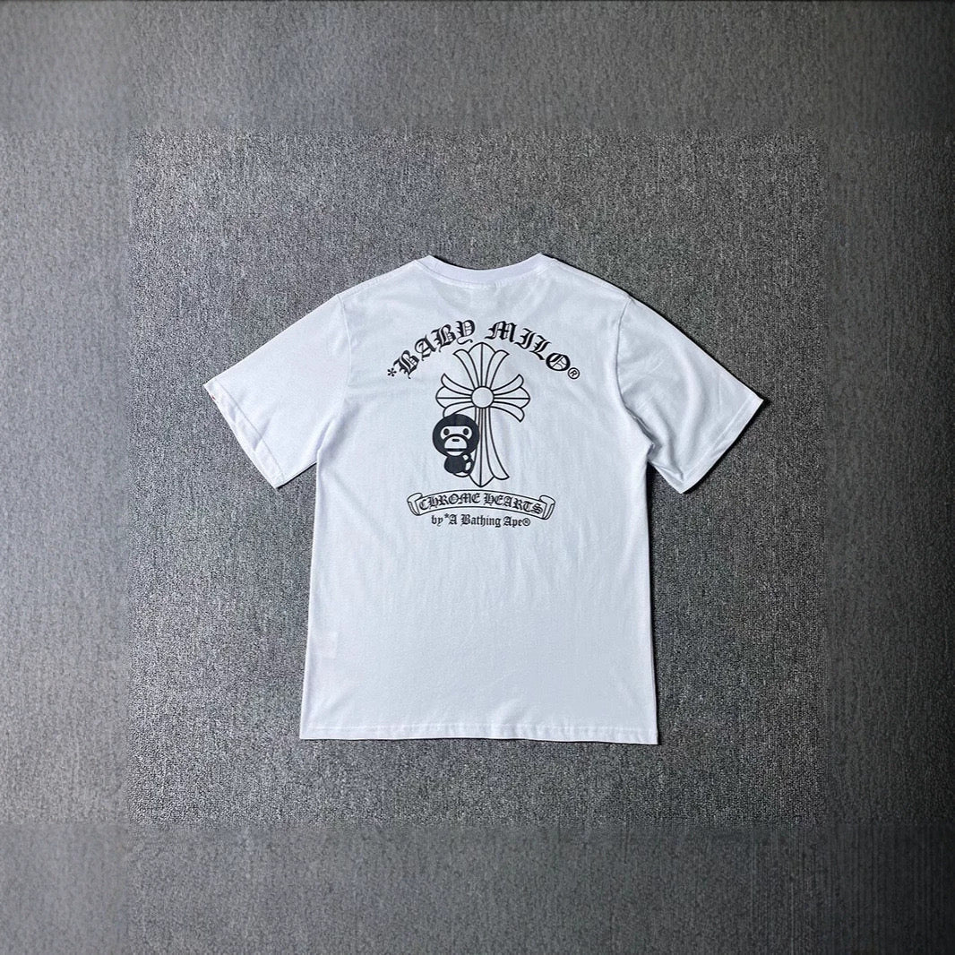 CHROME HEARTS X BAPE BABY MILO T SHIRT - PASTFRWRD
