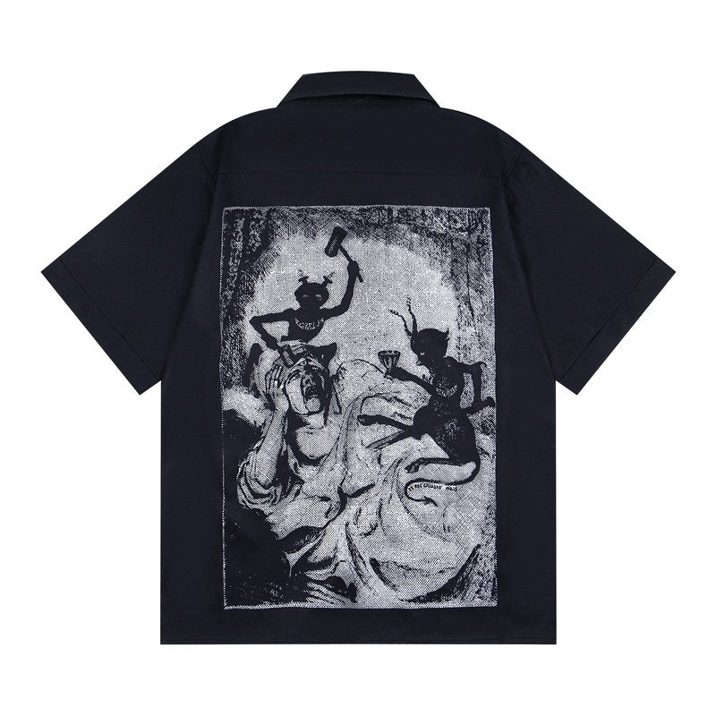 enfant riches deprimes night/mourning shirt sleeve shirt - PASTFRWRD