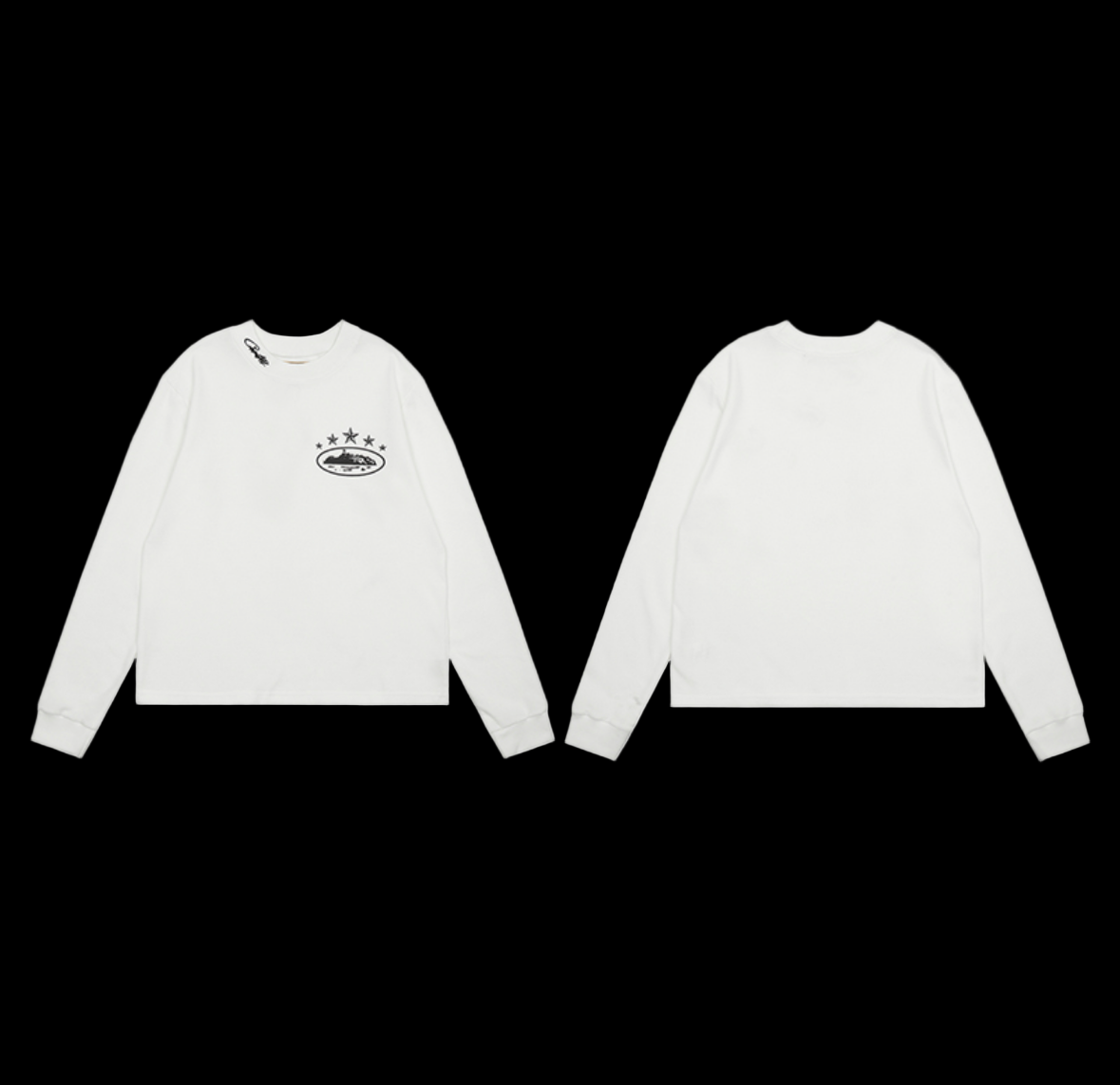 Corteiz T-Shirt in various colors featuring a ribbed crewneck and short sleeves.