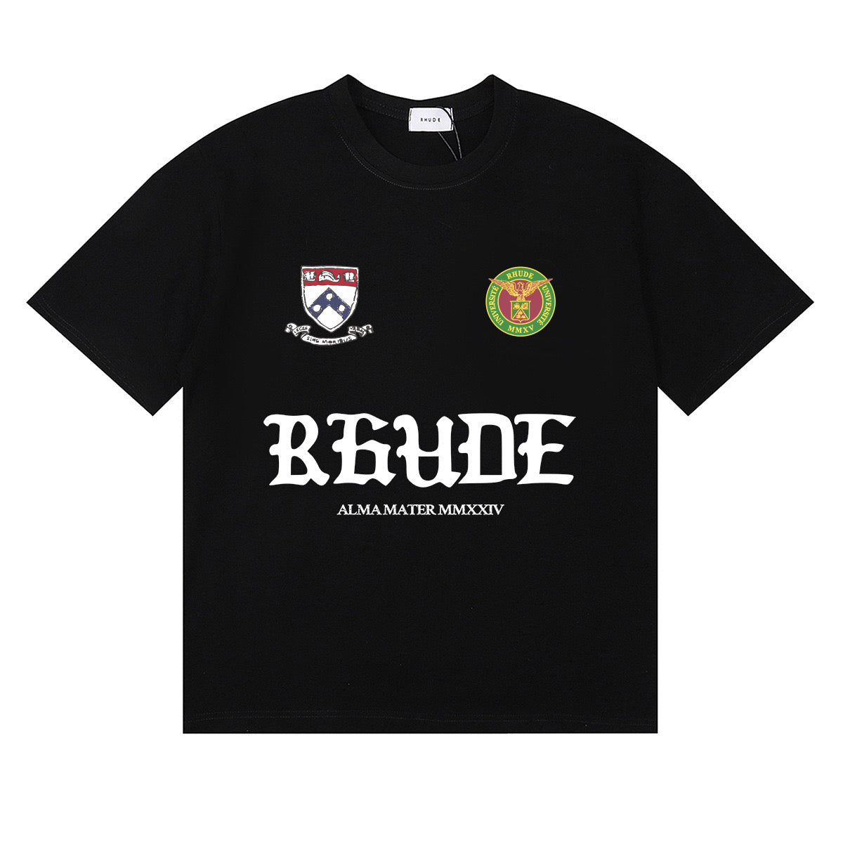 RHUDE ALMA MATER T-SHIRT - PASTFRWRD