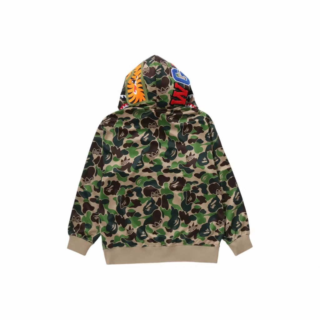 adidas x BAPE Relaxed Fit Track Camo Shark Full Zip Hoodie - PASTFRWRD