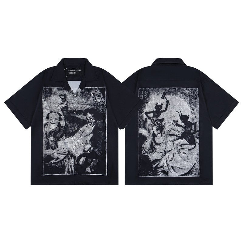 enfant riches deprimes night/mourning shirt sleeve shirt - PASTFRWRD