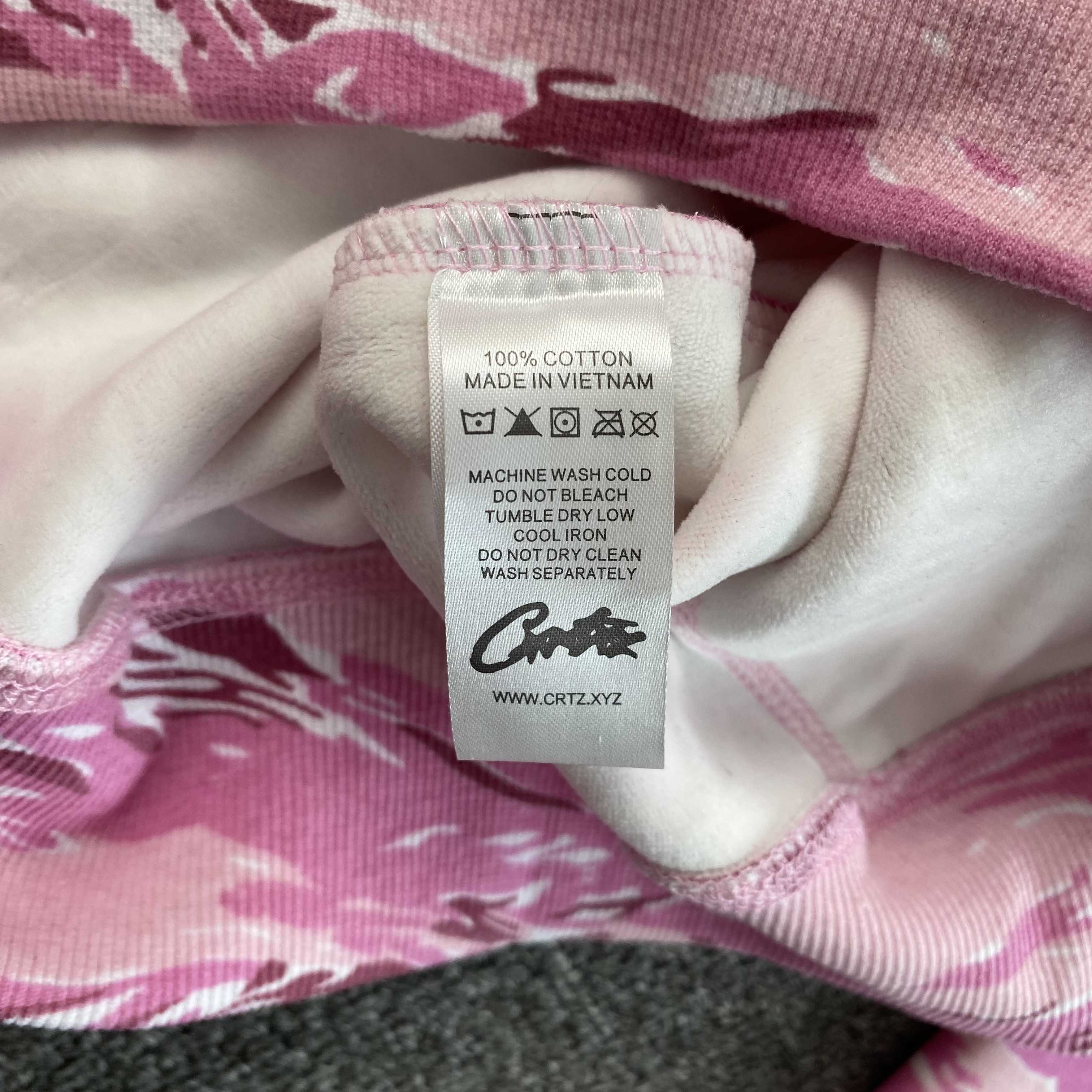 CORTEIZ ISLAND PUFF PRINT ZIP-UP JACKET PINK TIGER CAMO - PASTFRWRD