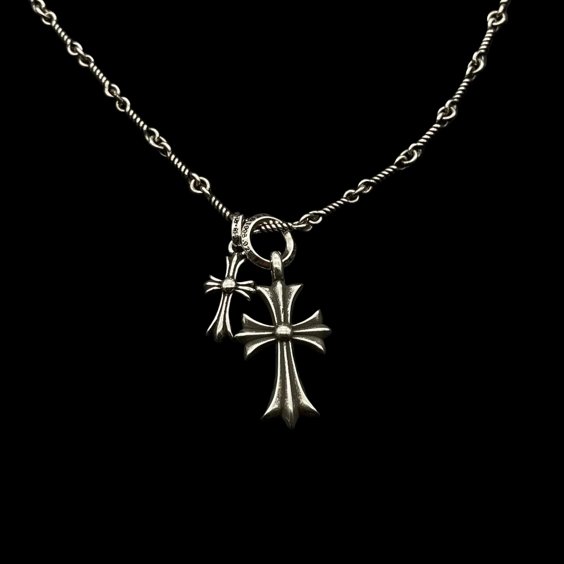 Chrome Hearts Double Pendant Neclace