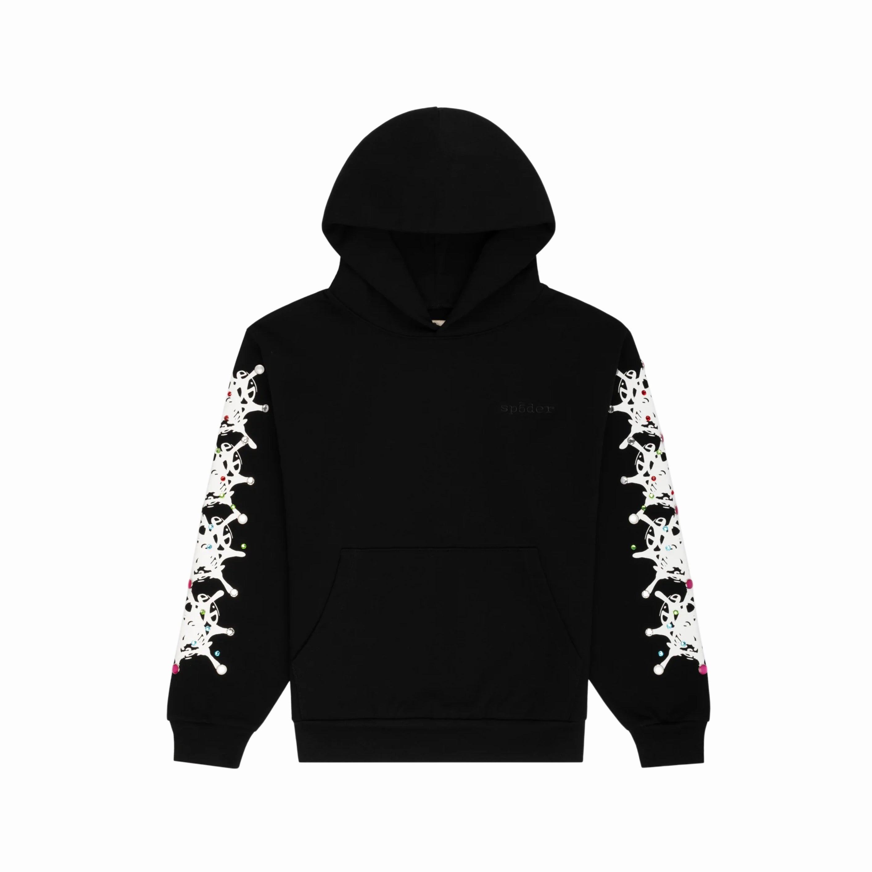 SP5DER STONE HOODIE BLACK